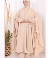 Tunik, Pantolon ve Abaya Üçlü Takım 8663 Taş