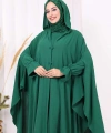 Tunik, Pantolon ve Abaya Üçlü Takım 8663 Zümrüt