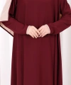 Tunik Şal ve Pantolon Üçlü Takım 8030 Bordo