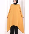Tunik Şal ve Pantolon Üçlü Takım 8030 Hardal