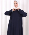 Tunik Şal ve Pantolon Üçlü Takım 8030 Lacivert
