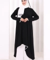 Tunik Şal ve Pantolon Üçlü Takım 8030 Siyah