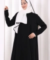 Tunik Şal ve Pantolon Üçlü Takım 8030 Siyah