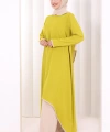Tunik Şal ve Pantolon Üçlü Takım 8030 Yağ Yeşili