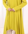 Tunik Şal ve Pantolon Üçlü Takım 8030 Yağ Yeşili