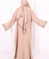 Üçlü Dantelli Abayalı Takım 6089 Bal