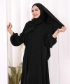Umre Dubai Tunik Pantolon Takım ŞAL HEDİYE  8003 Siyah