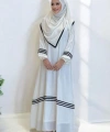 Umre  Elbise ŞAL HEDİYE 6036 Ekru