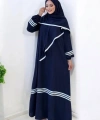 Umre  Elbise ŞAL HEDİYE 6036 Lacivert