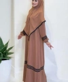 Umre  Elbise ŞAL HEDİYE 6036 Taba