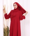 Verevli Tunik, Pantolon Takım Şal  HEDİYE   3937 Bordo