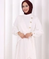 Yandan Bağlamalı İkili Takım 8019 Ekru