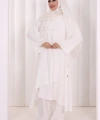 Yandan Bağlamalı Tunik Pantolon Takım 8008 Ekru