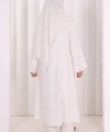 Yandan Bağlamalı Tunik Pantolon Takım 8008 Ekru
