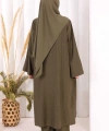 Yandan Bağlamalı Tunik Pantolon Takım 8008 Haki