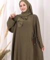 Yandan Bağlamalı Tunik Pantolon Takım 8008 Haki