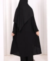 Yandan Bağlamalı Tunik Pantolon Takım 8008 Siyah