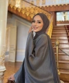 Yarasakol Abayalı Elbise Takım 8497 Füme