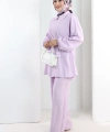 Yarasakol Düğmeli Takım 8705 Lila