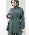 Yarasakol Düğmeli Takım 8705 Mint