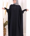 Yarasakollu Elbise 6077 Lacivert