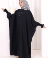Yarasakollu Elbise 6077 Lacivert