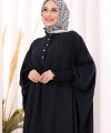 Yarasakollu Elbise 6077 Lacivert