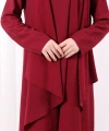 Yelekli Pantolon Takım 8012 Bordo