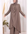 Yelekli Pantolon Takım 8012 Duman
