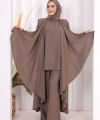 Yelekli Pantolon Takım 8012 Duman