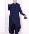 Yelekli Pantolon Takım 8012 Lacivert