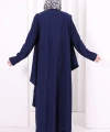 Yelekli Pantolon Takım 8012 Lacivert