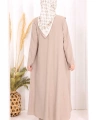 Yelekli Pantolon Takım 8012 Vizon