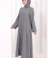 Yırtmaçlı Tunik Üçlü Takım 8035 Füme