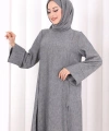 Yırtmaçlı Tunik Üçlü Takım 8035 Füme