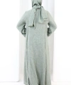 Yırtmaçlı Tunik Üçlü Takım 8035 Haki