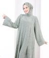 Yırtmaçlı Tunik Üçlü Takım 8035 Haki