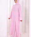 Yırtmaçlı Tunik Üçlü Takım 8035 Pembe