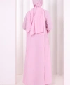Yırtmaçlı Tunik Üçlü Takım 8035 Pembe