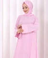 Yırtmaçlı Tunik Üçlü Takım 8035 Pembe