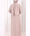 Yırtmaçlı Tunik Üçlü Takım 8035 Somon