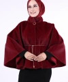 Zincir Kemer Detaylı Panço 70032 Bordo