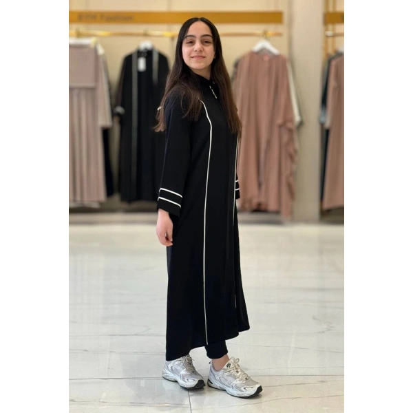 1201 Biyeli Çocuk Feracesi Siyah