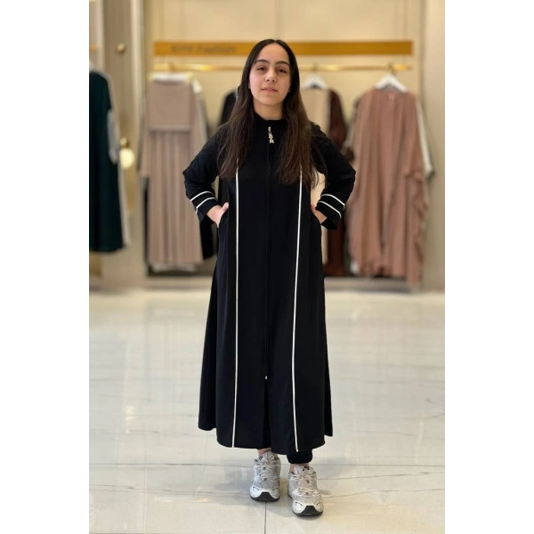 1201 Biyeli Çocuk Feracesi Siyah