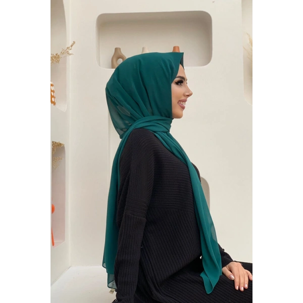 2019 Şifon Şal Zümrüt