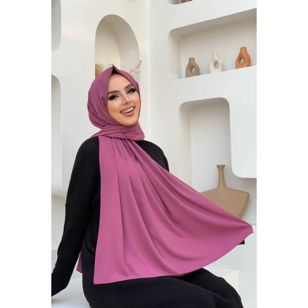 2050 Medine İpeği Şal Gül Kurusu