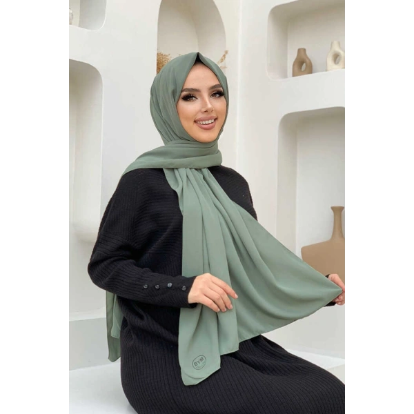 2050 Medine İpeği Şal Mint