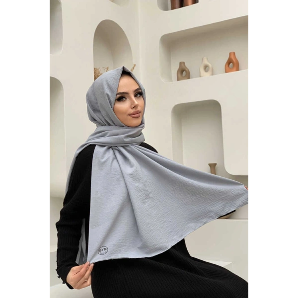 2051 Pamuk Caz Şal Gri