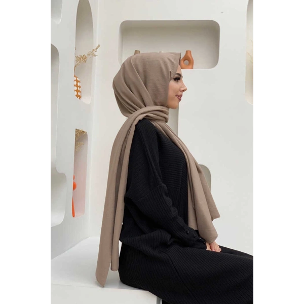 2051 Pamuk Caz Şal Vizon