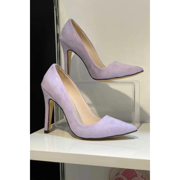 6538 Süet Stiletto Lila
